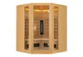 Produktbild: Artsauna Infrarotkabine Nyborg E150K Dual Technologie, für 4 Personen, Hemlock-Holz, HiFi-System, Ionisator, LED-Farblicht