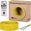 Produktbild: 50m CAT.7 Netzwerkkabel LAN Kabel Verlegekabel AWG 23 Reines Kupfer S/FTP PiM...