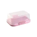 Produktbild: ENGELLAND Stapelbare Butterdose Frische Box Dose Kunststoff BPA-Frei Rosa