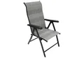 Produktbild: DEGAMO Gartensessel ANTIBES, Metall + Polrattan grau, faltbar, 7-fach verstellbar