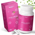 Produktbild: Hyaluronsäure Kapseln - Hochdosiert mit 500mg Hyaluron - 500-700 kDa - 90 vegane Kapseln