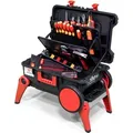 Produktbild: Werkzeug-Set XXL 4 electric schwarz/rot, 80-teilig, mit Trolley-Koffer