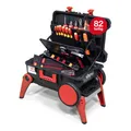 Produktbild: Wiha Werkzeugkoffer Set XXL 4 electric I 80-tlg. I Elektriker Werkzeugkoffer mit Rollen I Werkzeugkasten mit umfangreichem Sortiment (45734)
