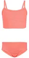 Produktbild: Aquarti Mädchen Bikini Set Bustier Bikinislip Zweiteiliger Badeanzug, Farbe: 038 Jacquard Punkte Orange, Größe: 152