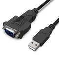 Produktbild: BENFEI USB auf RS232 Seriell Kabel mit Nuss 1,8M, Seriell USB auf RS-232 (9 Pin) DB9 mit PL2303 Prolific Chipsatz, Kompatibel fur Windows 11/10/8.1/8/7, Mac OS X 10.6 und höher (NOT VGA)