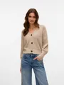 Produktbild: Vero Moda Strickjacke VMLEA LS V-NECK CUFF CARDIGAN NOOS Rippstrick