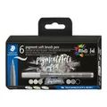Produktbild: STAEDTLER® pigment soft brush 372 Fasermaler mit softer Pinselspitze, Kartonetui