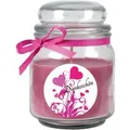 Produktbild: HS Candle Duftkerze & Glas Danke Lila Lavendel