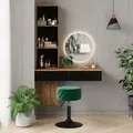 Produktbild: Schminktisch Melora, Eiche/schwarz, 100 Cm, Vicco