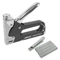 Produktbild: wolfcraft Tacocraft 7 Handtacker Set 7089000 / Leistungsstarker Werkzeugtacker mit regulierbarer Schusskraft inkl. 1000 Klammern/für anspruchsvolle Arbeiten, Renovierungen, Polsterarbeiten, Basteln