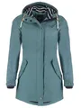 Produktbild: Dry Fashion Regenjacke Kiel Damen Regenmantel Kiel mit verstellbarer Kapuze - wind- & wasserdicht