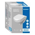 Produktbild: Geberit Wand-WC, Tiefspüler Renova 6 l, rimfree, mit WC-Sitz, weiß