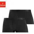 Produktbild: Hipster S.OLIVER, Herren, Gr. S, 2 Stk., schwarz, Obermaterial: 50% Baumwolle, 43% Modal (TENCELTM), 7% Elasthan (LYCRA), unifarben, körpernah, Unterhosen, knapp sitzende Boxershorts aus weichem Modal