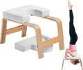 Produktbild: VEVOR Yoga Kopfstandbank Inversionsstuhl 136 kg Tragkraft für das Familien-Fitnessstudio, Kopfstandtrainer mit Holzrahmen und PolyurethanPolster, Stand-Yoga-Hocker für Kraft- und Gleichgewichtstraining