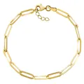 Produktbild: Armband Armschmuck Ankerkette aus 375 Gold gelb glanz 19 cm variabel 14 Karat V