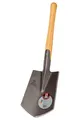 Produktbild: IDEAL-Camping- und Outdoorspaten | Geestemünder Form | gestrahltes Blatt | gefräster Eschen-Knopfstiel 39cm | ohne Tritt