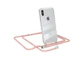Produktbild: EAZY CASE Handykette Hülle mit Kette für Apple iPhone X / XS 5,8 Zoll, Ketten Hülle Schultergurt Schutzhülle Tasche mit Band Altrosa Unifarbe