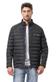 Produktbild: Cipo & Baxx Herren Mantel CM225 Schwarz – Stylische Winterjacke im modernen Design mit warmem Innenfutter, abnehmbarer Kapuze und funktionalen Details für kalte Tage - CM225 Schwarz 3XL