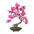 Produktbild: Bonsai cerasum,pink ca 50cm, in Zementschale braun 20x6cm Kunstpflanze