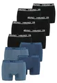 Produktbild: HEAD Basic Boxer Shorts Herren Unterwäsche Unterhose 10 er Pack, Farbe:Black/Blue Heaven, Bekleidungsgröße:XL