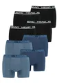 Produktbild: HEAD Herren Boxer Boxershort Unterhose 8er Multi-Pack, 841001001, Farbe:Black/Blue Heaven, Bekleidungsgröße:XL