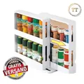 Produktbild: Gewürzregal ausziehbar Medikamenten Regal Küchen Ordnung System Bad Organizer