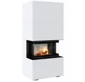 Produktbild: Kratki Kamineinsätze NBC/EASY BOX 7kW Ø160 Bianco – Kaminbausatz weiß & BImSchV-konform, 7 kW