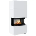 Produktbild: KRATKI NBC EASY BOX 7 kW Kamin Bausatz Panorama 3-Seiten Bianco Ø160 BImSchV 2