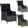 Produktbild: Verstellbarer Relaxsessel Polyrattan Gartensessel Loungesessel Gartenstuhl Stuhl