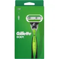 Produktbild: Gillette Body Rasierer 3 Klingen System und Anti Rutsch Griff 1 Stück
