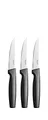 Produktbild: Fiskars Steakmesser-Set, 3-teilig, Functional Form, Edelstahl/Kunststoff, Schwarz, 1057564