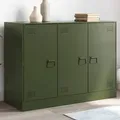 Produktbild: vidaXL Sideboard Olivgrün 99x39x73 cm Stahl