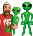 Produktbild: Halloween Alien Deko Außerirdische Figur Grüne Kreatur Party Highlight Event Deko Spaß Atmosphären Schöpfer Galaktisches Vergnügen Lustige Alien Freunde Bringer, Farbe: GrÜn