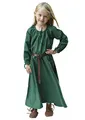 Produktbild: Battle-Merchant Kinder Mittelalterkleid Ana für Mädchen, Langarm, bodenlang, Baumwolle, Mittelalter Gewandung, grün, Gr. 164