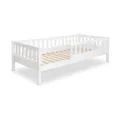Produktbild: Ehrenkind® Kinderbett Lille | Kinderbett 90x200 cm mit abnehmbaren Rausfallschutz aus Massivholz FSC® zertifziert | Jugendbett 90x200 Weiß