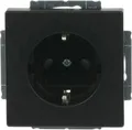 Produktbild: Schutzkontakt Steckdosen-Einsatz, Typ 2300 EUCB-885, Unterputz, 16 Ampere, 250 Volt schwarz (matt), Retail