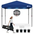 Produktbild: Sekey Premium Pop Up Pavillon 3x3 Wasserdicht Stabil Winterfest, Faltpavillon 3 x 3 m mit Verdickten Röhren, Partyzelt Rennzelt Faltbar, Höhe Verstellbar 250-270 cm, Navy