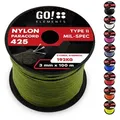 Produktbild: GO!elements Paracord 425 - 3mm Abspannleine, Paracord 425 aus reißfester Nylonschnur grün 100m