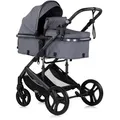 Produktbild: Chipolino Kombikinderwagen, Dunkelgrau, Metall, 63x105x95 cm, unisex, Federung, Baby on Tour, Kinderwagen, Kombikinderwagen