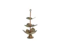 Produktbild: DKD Home Decor Dekoschale Etagere Schale DKD Home Decor Laken Golden Metall Tropical 42 x 42 x 8