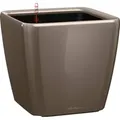 Produktbild: Lechuza® Pflanzgefäß Quadro Premium LS 43 cm x 43 cm x 40 cm Taupe hochglanz