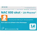 Produktbild: NAC 600 akut-1A Pharma Brausetabletten 20 St