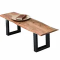 Produktbild: SIT Baumkante Massivholz Bank 26mm / Natur / schwarz