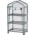 Produktbild: Tectake Foliengewächshaus  0 36 M³  Auf Rollen Mit 3 Etagen  69 x 49 x 133 cm Transparent
