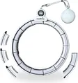Produktbild: Health Rise Smart Hula Hoop Weiß | mit Zähler & Bauchgurt | größenverstellbar | 72 - 129 cm | besonders leise