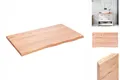 Produktbild: Waschtischplatte Hellbraun 100x60x4 Cm Massivholz Behandelt