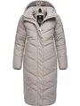 Produktbild: Ragwear Damen Winterjacke langer Regenmantel Steppmantel wasserdicht warm gefüttert mit Kapuze Suminka Bone Gr. S