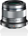 Produktbild: Olympus M.Zuiko Digital 45mm F1.8 Objektiv, lichtstarke Festbrennweite, geeignet für alle MFT-Kameras (Olympus OM-D & PEN Modelle, Panasonic G-Serie), silber