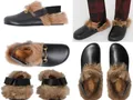 Produktbild: GUCCI Fur Princetown Slippers River Clogs Slide Schuhe Shoes Sandalen Mules 43