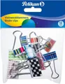 Produktbild: Pelikan Büroklammer Foldbackklammern 19mm farbig sortiert VE=12 Stück